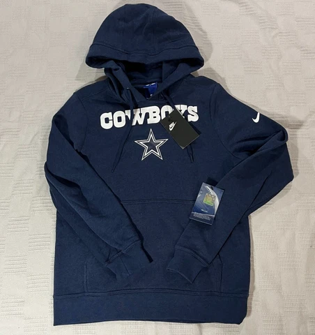Dallas Cowboys Hoodie Women's Small Blue Nike NFL Hooded Pullover New Cover