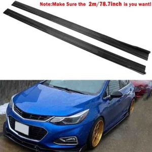 For Chevy Sonic Malibu Cruze RS Side Skirt Lip Rocker Panel Extension Splitter - Picture 1 of 14