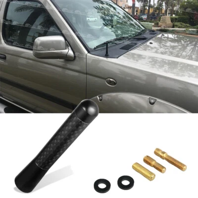 For Nissan Frontier Carbon Fiber 3" Car Antenna Radio AM/FM Aerial Mast w/Screws - Image 1 of 4