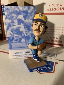 2007 Mike Caldwell Milwaukee Brewers 1982 Team Bobblehead Powder Blue SGA - Picture 1 of 2