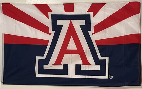 Arizona Wildcats ✅ Indoor & Outdoor Flag ✅Banner✅ Red/White/Blue 3x5 ft ✅ Sports Cover