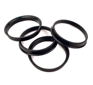 4 anelli di centraggio 72,6 x 65,1 mm neri nuovi per Opel VW Renault Citroen Peugeot - Foto 1 di 1