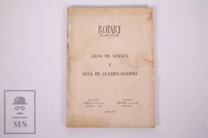 Rotary Club - 1961 - Guide of Members & Classifications - Argentina - Picture 1 of 5