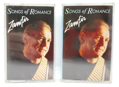 ZAMFIR / SONGS OF ROMANCE (2-CASSETTES SEALED, 1996) LOVE ME TENDER SPANISH EYES - Image 1 of 4