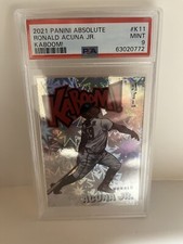 2021 Panini Absolute KABOOM! Ronald Acuna Jr #K11 Atlanta Braves SSP PSA 9