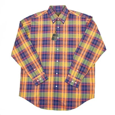 NWT Bobby Jones Mens L Multicolor Check Plaid Long Sleeve Button Front Shirt - Image 1 of 4