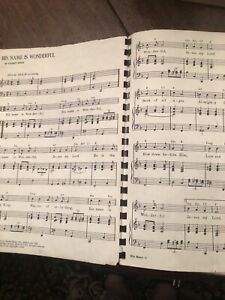 gospel Song music sheets piano Billy Graham Pictures 206 Pages Book As Is