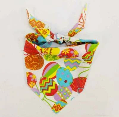 Bandana de huevos lanzados de alto rendimiento perro vacaciones huevo de Pascua bufanda cuello cuadrado 21" Foto 1 de 2
