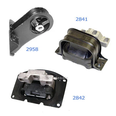 For 96-00 Chrysler Sebring 2.5 Converible Motor &Trans Mount 2958 2841 2842 M157 - Image 1 of 4