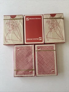 Vintage Western Airlines Playing Cards - New in Box Rare Collectible Memorabilia - Picture 1 of 2