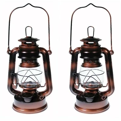 Q=2 Kerosene Oil Lantern - Emergency Hanging Camping Light - Brass Small Size - Image 1 of 2