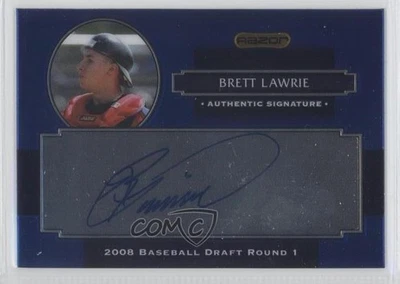 2008 Razor Signature Series Metal Auto Blue Brett Lawrie #AU-BRL Auto - Image 1 of 2
