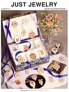 Just Jewelry Cross Stitch Pattern Leaflet 16 by Helene Halverson Designs - Picture 1 of 1