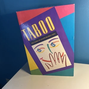 Vintage Taboo The Game of Unspeakable Fun 1989 Milton Bradley Original Complete - Picture 1 of 15