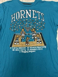 Charlotte Hornets NBA Hardwood Classics Mens Size XL T Shirt All Time Hornets - Picture 1 of 1