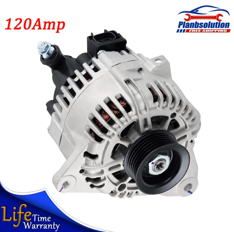 Alternator For Hyundai Santa Fe Sonata Tiburon Tucson, Kia Optima Sportage 2.7L - Imagem 1 de 4
