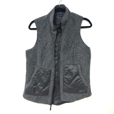 Smartwool Wool Blend Vest Womens S Gray Zip Front Hiking Outdoor Fleece Gorpcore - Image 1 of 4