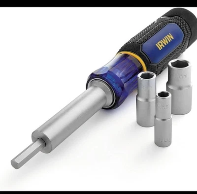 Irwin Tools 6 In 1 Metric Nut Driver Multi Bit Tool With Comfort Grip - Image 1 of 4