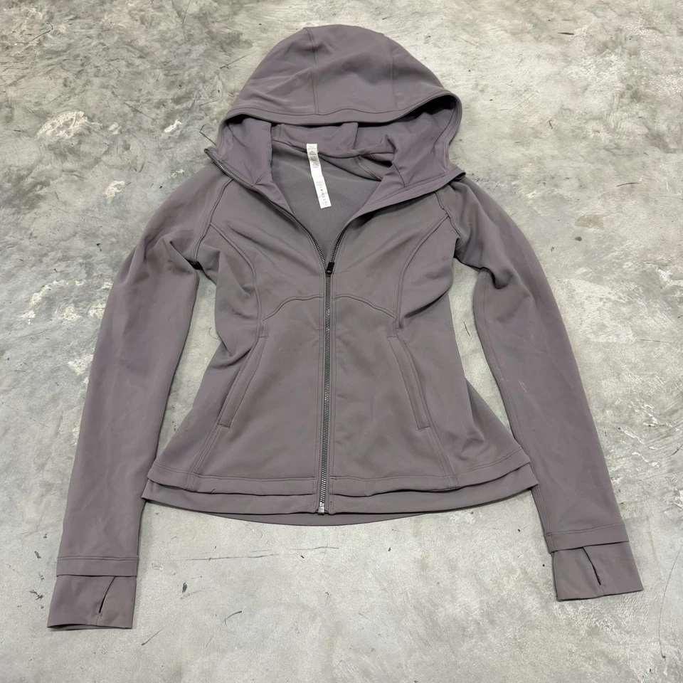 Lululemon Stopover Jacket. Lunar Rock/Dusty Mauve. Purple Size 6 READ DESCRIPTIO — 第 1/4 张图片