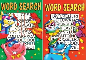 Set of 2 x Childrens A4 WORDSEARCH with 54 PUZZLES Per Book WORD SEARCH BOOKS - Picture 1 of 5