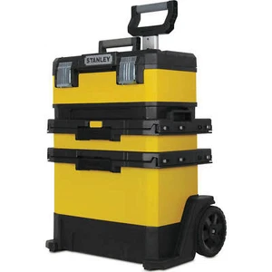 Stanley Rolling Metal Workshop Tool Box Stack - Picture 1 of 4