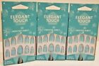 Elegant Touch False/Fake Nails Frosted Fancy Blue Stiletto X 3 Packs Brand New 