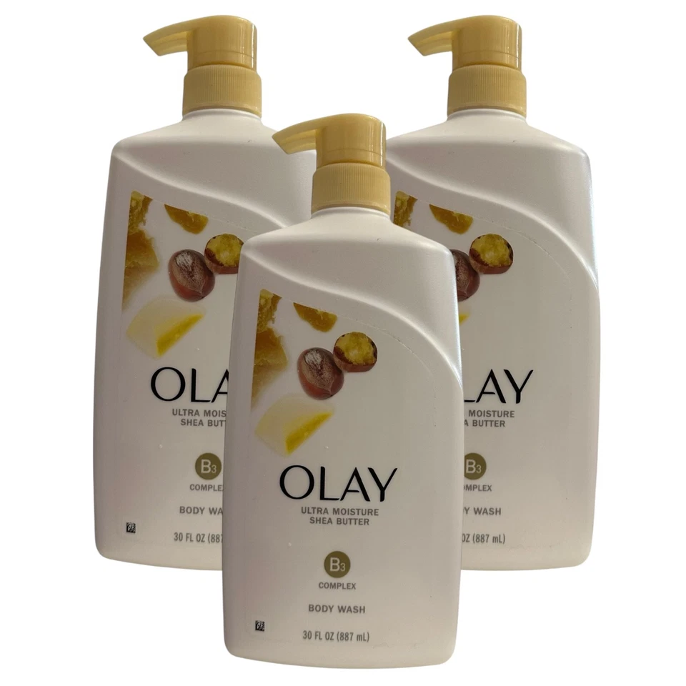 4pk Olay Body Wash Shea Butter Ultra Moisture B3 Complex 30 Oz
