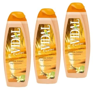 VIDAL Badeschaum Tropical Sunset Vanille & Lime 3x 500ml - Bild 1 von 2