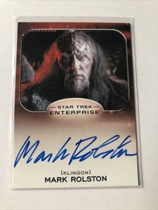 Star Trek ENTERPRISE Trading Cards Mark Rolston as CAPTAIN MAGH Autograph