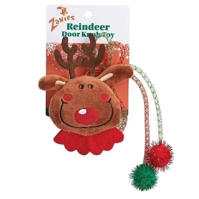 Zanies Reindeer Door Knob Catnip Cat Toy - Image 1 of 3
