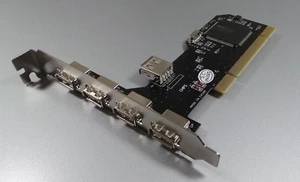 PCI Controller 5fach USB 2.0 Steckkarte           #p244 - Afbeelding 1 van 1