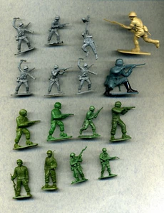 AIRFIX -- Figuren -  16 Stück - Militärfiguren - Gemischt - Verschiedene Größen - Picture 1 of 1