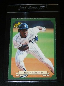 1987 CLASSIC GREEN RICKEY HENDERSON CARD #12