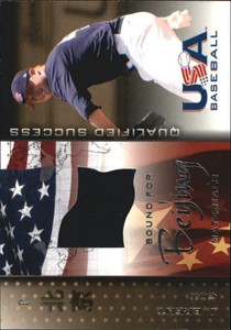 2006-07 USA Baseball Bound for Beijing Materials #7 J. Brent Cox Jersey - NM-MT