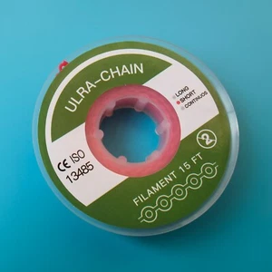 Cadena eléctrica dental de ortodoncia de 5 piezas carrete ultra elástico 15 pies anillos cortos diente - Imagen 1 de 6