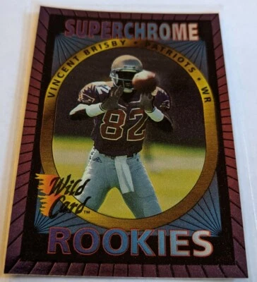 1993 Wild Card Superchrome Rookies Vincent Brisby Rookie RC #33 - Image 1 of 2