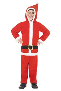 Santa Boy All-in-one Costume Small 4-6 FREE POSTAGE - Picture 1 of 3