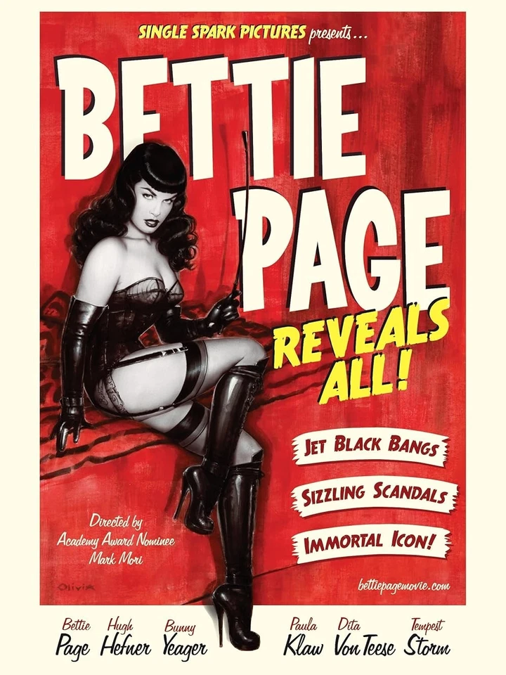 Bettie Page sReveala All MOve Poster - The Queen of Pinups - Image 1 of 1