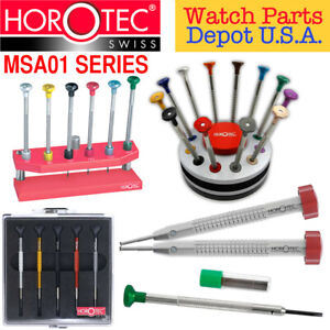 Horotec MSA01 Swiss Made Watchmaker SCREWDRIVERS Tools for Repair / Replacements