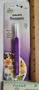 Quilled Creations Straight TWEEZERS Quilling Tool FINE TIP Point