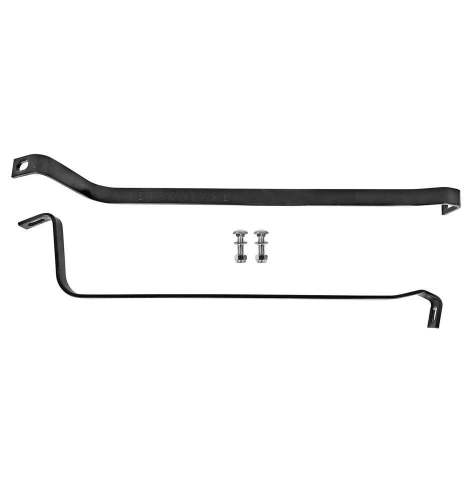 1957 1958 1959 1960 Ford Pickup Truck Fuel Gas Tank Straps Steel Pair w/Screws Foto 1 de 1