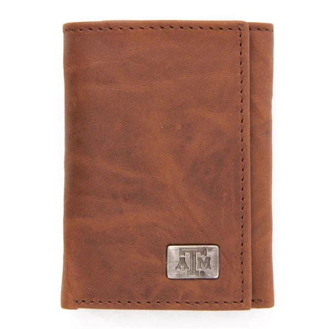 Texas A&M Aggies Wallet Trifold Leather Wallet Cover