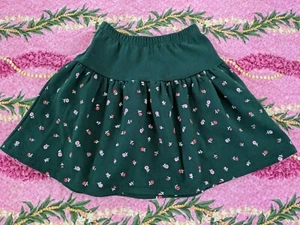 Vintage 90's Spumoni Girls Puffy Kawaii floral skirt sweatshirt Size M USA Made - Picture 1 of 6