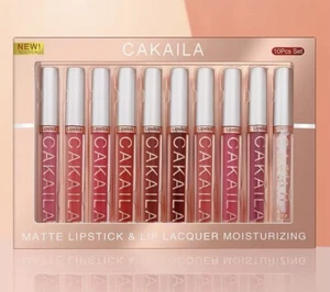 10pcs/ Set Nude Gloss Lipstick Matte Long Lasting - Picture 1 of 5