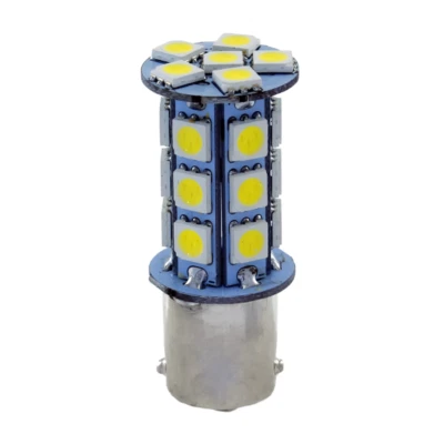 LAMPADA LAMPADINA 24 LED BIANCO PER AUTO MOTO SCOOTER BA15S 450 LUMEN - Immagine 1 di 4