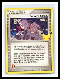 💥 Tarjeta Pokémon Administrador de Rocket - 86/109 - Juego de Celebraciones Holo Lámina Raro - - Imagen 1 de 2