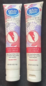 Lot Of 2- White Rain Boutique Collection Daily Foot & Heel Cream 4 oz each - NOS - Picture 1 of 1