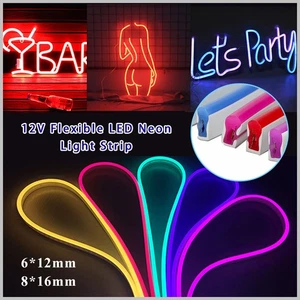 Tira LED de neón tira Flex cinta de luz barra cadena de luces LED iluminación 12V - Imagen 1 de 25