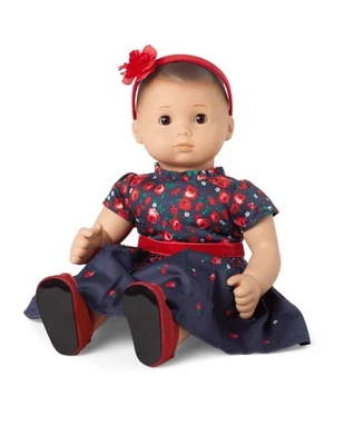 NEW American Girl JANIE & JACK WRAPPED In ROSES Dress Outfit For Bitty Baby Doll - Image 1 of 4