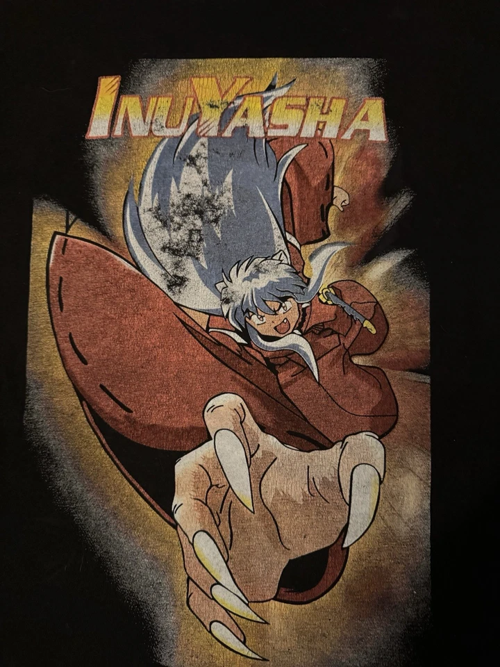 Vintage Inuyasha Shirt Anime Promo Manga Shonen Jump Sailormoon Naruto Fire RARE - Image 1 of 4